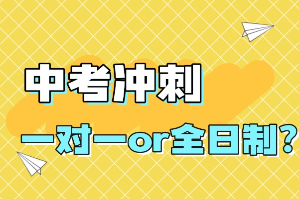 中考倒计时，一对一和全日制补习哪个提分快？