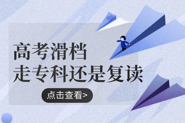 新高考模式下，高考滑档走专科还是复读