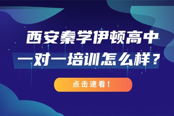 西安秦学伊顿高中一对一培训怎么样？一对一课程是定制的吗？